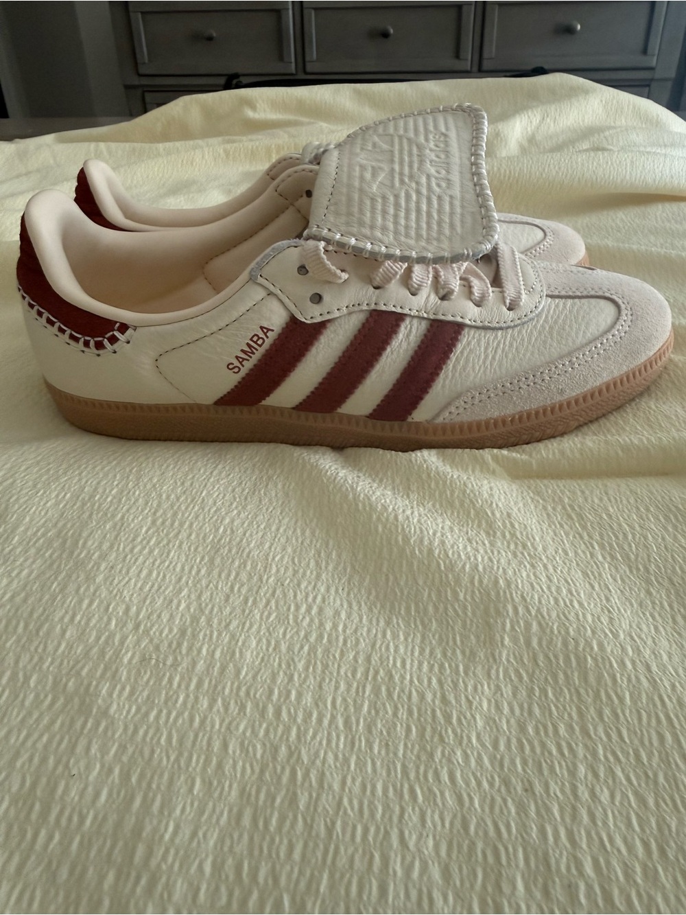 adidas Wmns Samba LT 'Wonder White Preloved Ruby' size 7 1/2 BRAND NEW